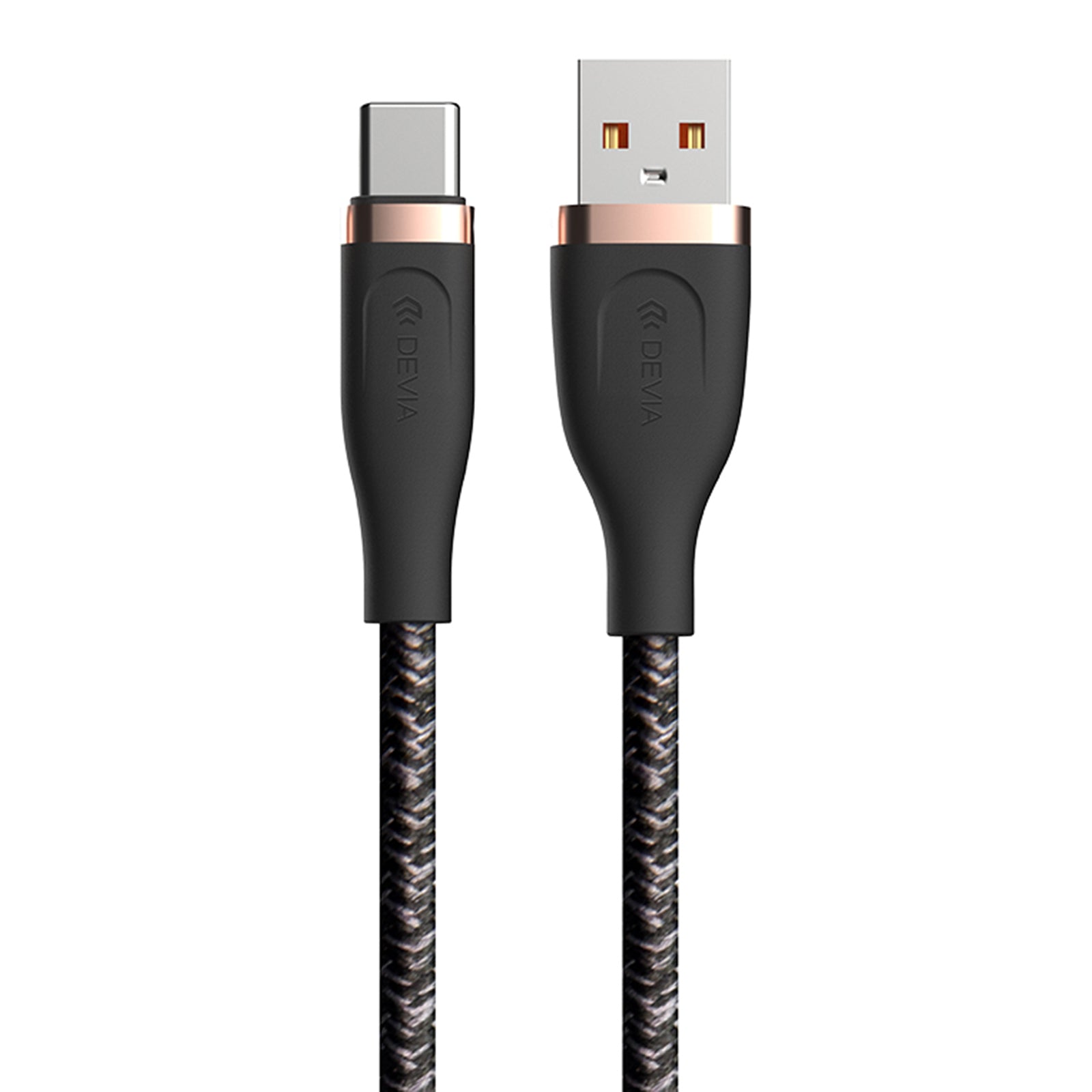 DEVIA Star Series EC311 1.5m USB-A to Type-C Data Cable 2.4A Fast Charging Cord DEVIA Star Series EC311 1.5m USB-A to Type-C Data Cable 2.4A Fast Charging Cord